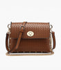 Jen & Co. Yazmin Faux Woven Crossbody Bag – Chain Strap