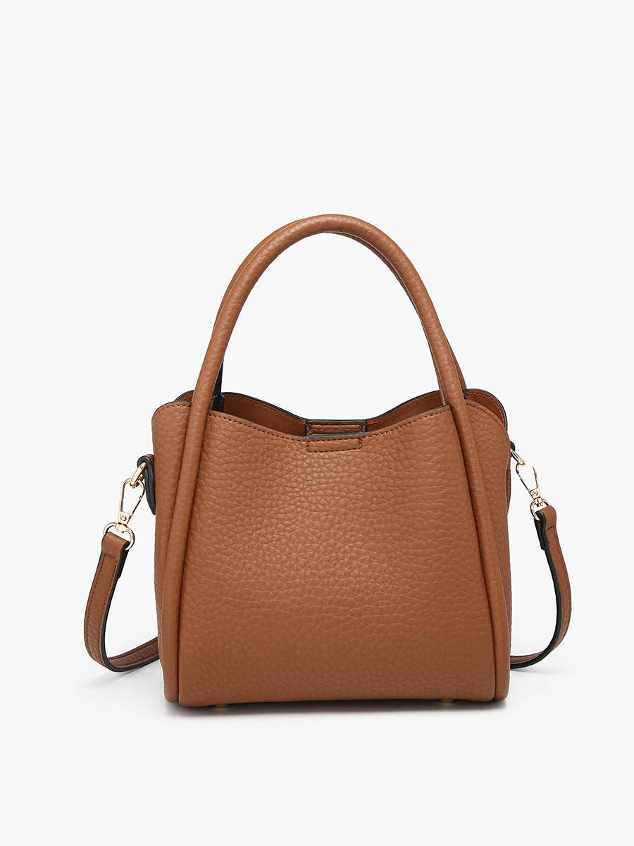 Jen & Co. Ruby 3-Compartment Satchel w/ Dual Handles
