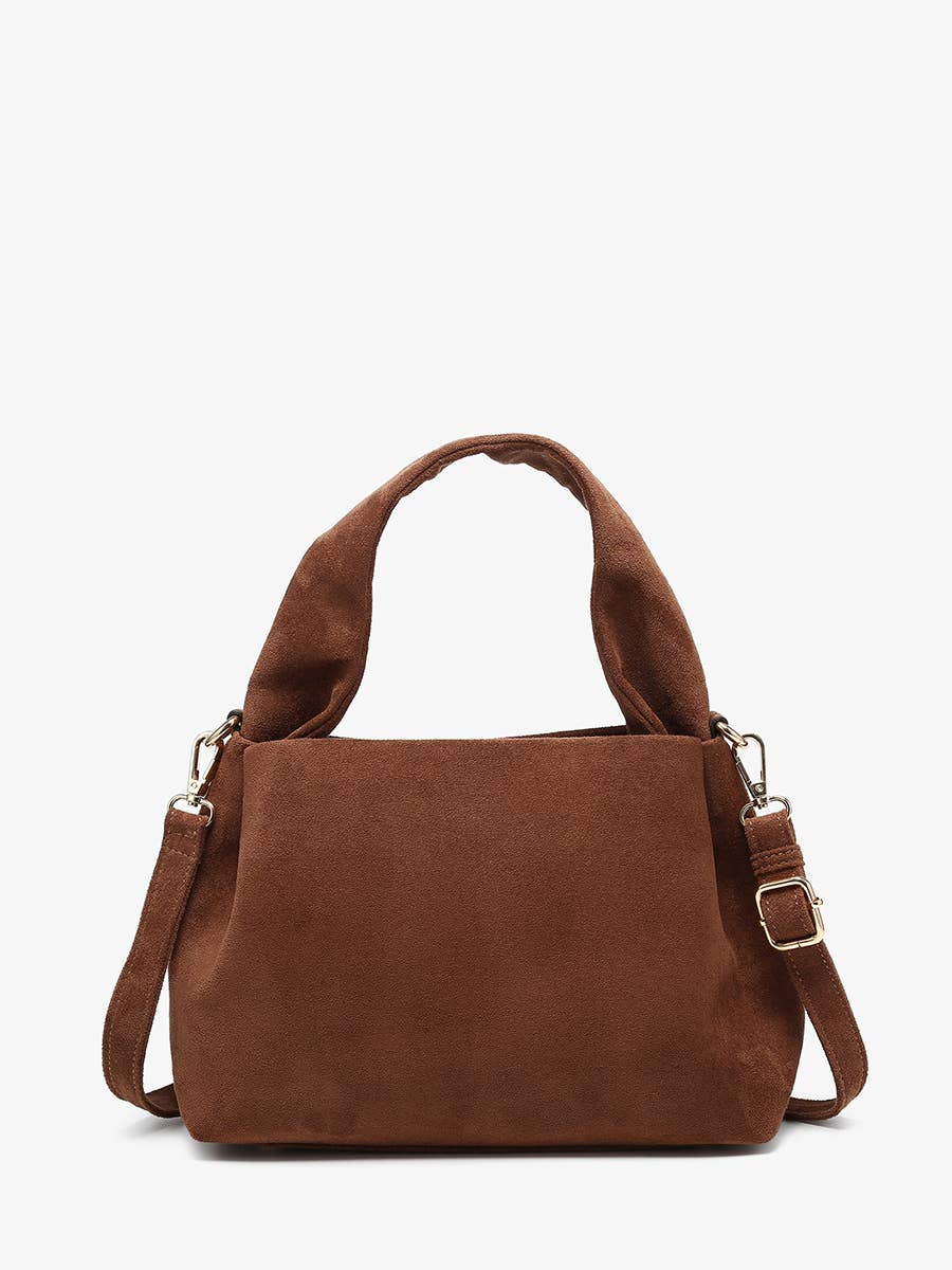 Jen & Co. Lia Faux Suede Satchel w/ Top Handle