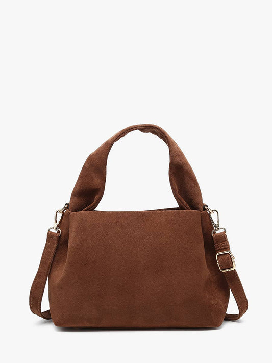 Jen & Co. Lia Faux Suede Satchel w/ Top Handle