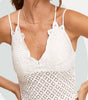 La Miel Crochet Lace Bralette Top with Removable Pads