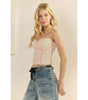 Veveret Flower Lace Corset Cami Top