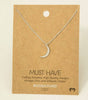 Moon Crescent Pendant Necklace