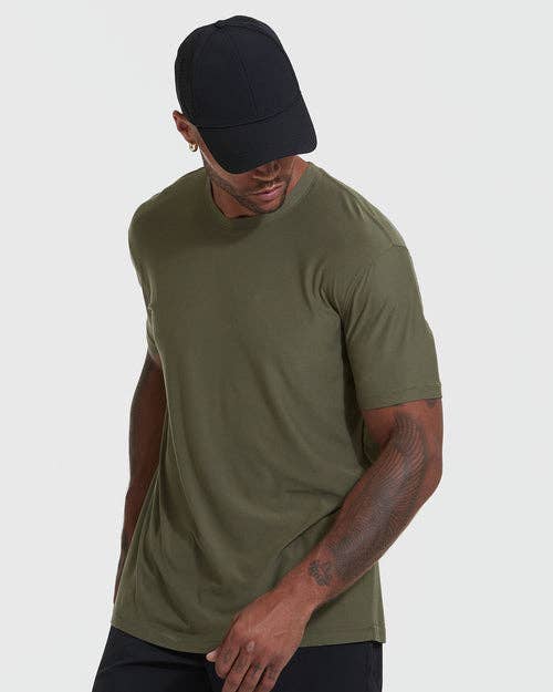 True Classic Men's Short Sleeve T-Shirt | Active | Crew Neck