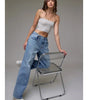 Hidden Jeans Women's Classic Adjustable Oversized Baggy Jean