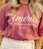 Made For You and Me America Bows Tee
