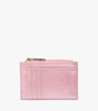 Jen & Co. Sia Zip Card Holder Wallet – Compact Vegan Leather