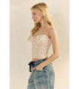 Veveret Flower Lace Corset Cami Top
