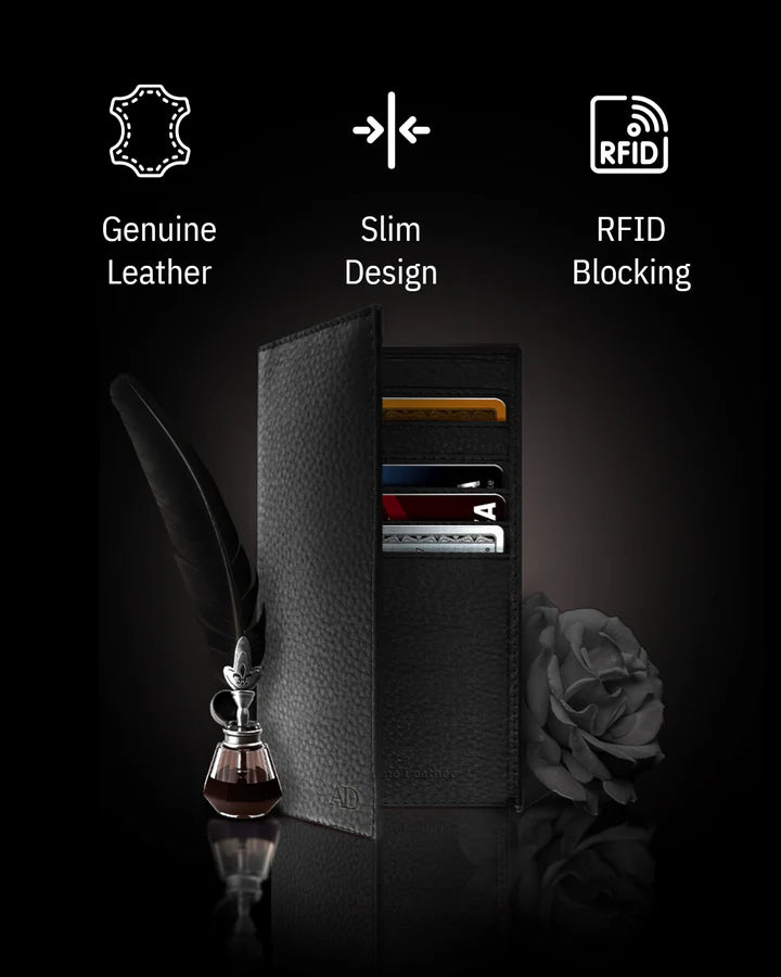 Access Denied Leather Checkbook Cover