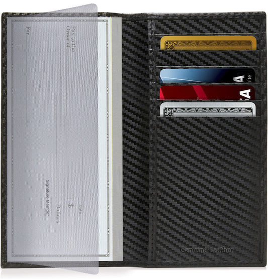 Access Denied Leather Checkbook Cover