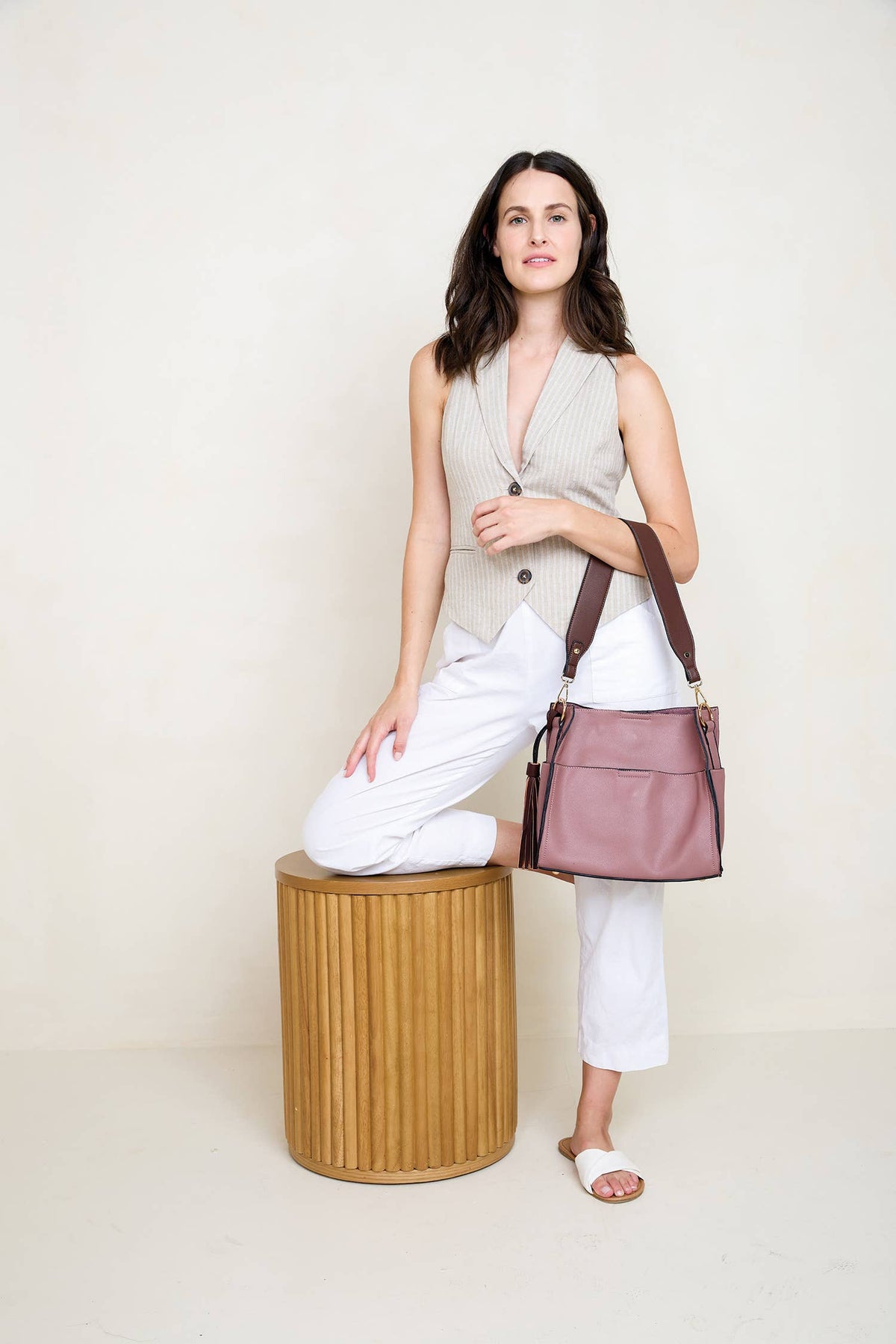 Jen & Co. Lyla 2-in-1 Bucket Bag w/ Guitar Strap