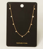 Dainty Mini Disc Station Necklace
