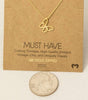 Gold Dipped Wire Butterfly Pendant Necklace