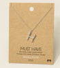 Fame Bubble Letter Pendant Necklace