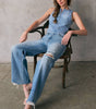 Hidden Women's Logan Distressed Dad Jeans