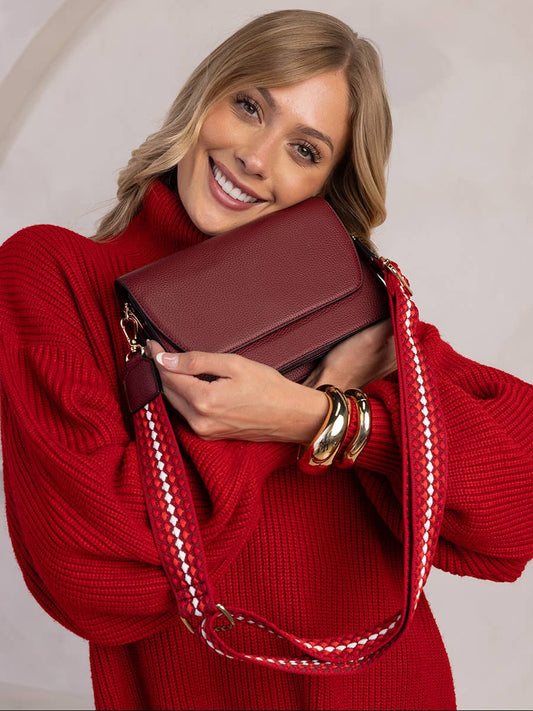Jen & Co. Noah Flapover Crossbody – Guitar Strap Bag