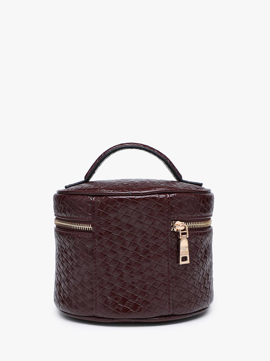 Jen & Co. Marianna Faux Woven Travel Cosmetic Bag