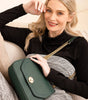 Jen & Co. Lottie Twist Lock Crossbody Bag – Chain Strap