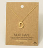Fame Bubble Letter Pendant Necklace