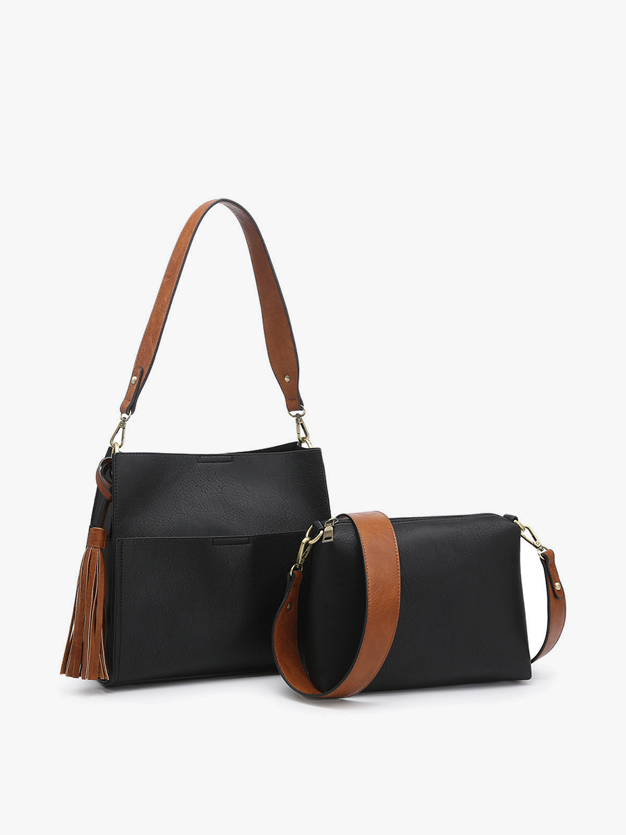 Jen & Co. Lyla 2-in-1 Bucket Bag w/ Guitar Strap