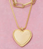 Fame Heart Pendant Chain Layered Necklace
