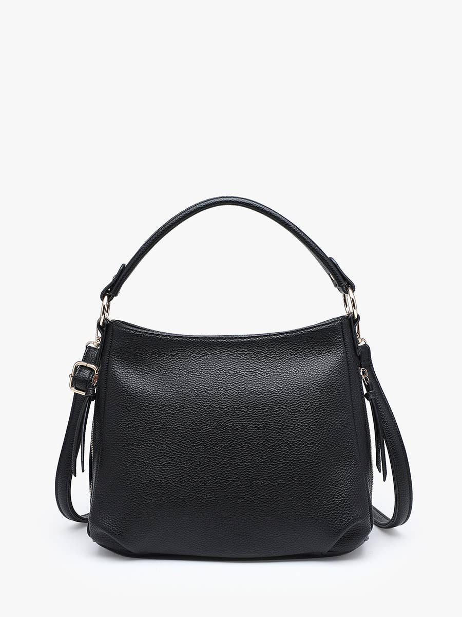 Jen & Co. Amari Structured Satchel w/ Dual Side Pockets