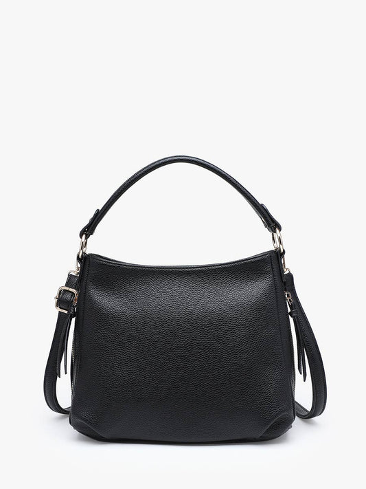Jen & Co. Amari Structured Satchel w/ Dual Side Pockets