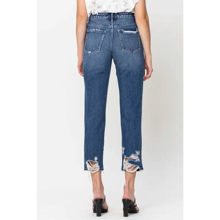 Super High Rise Straight Crop