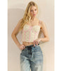 Veveret Flower Lace Corset Cami Top