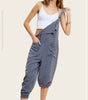 La Miel Relaxed Fit Mineral Washed Jumpsuit with Pockets