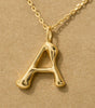 Fame Bubble Letter Pendant Necklace