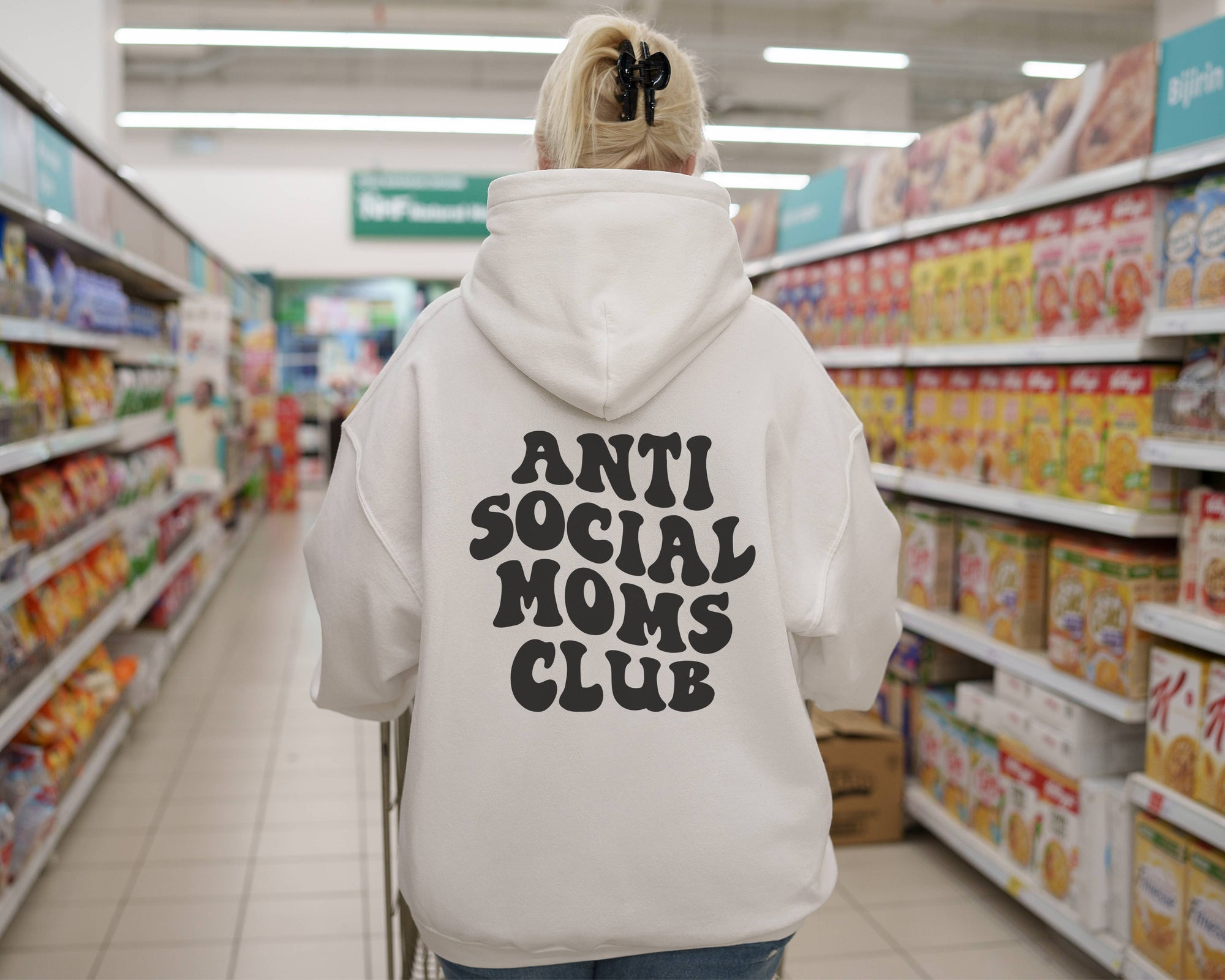 Lola Magnolia Women's Anti Social Mom's Club Hoodie