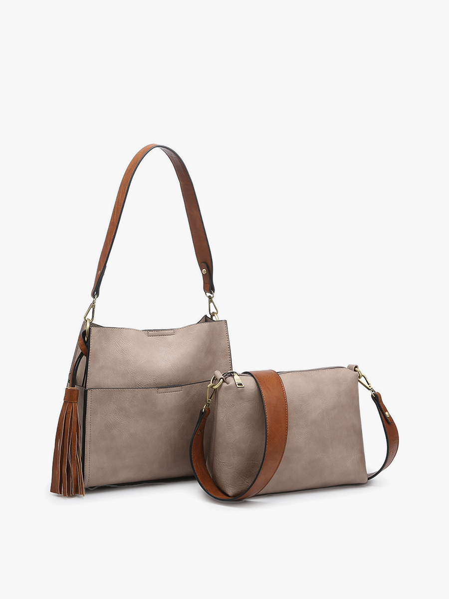 Jen & Co. Lyla 2-in-1 Bucket Bag w/ Guitar Strap