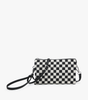 Jen & Co. Riley Checkered 3 Compartment Crossbody/Wristlet
