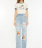 KanCan Women's High Rise 90's Baggy Jeans