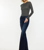KanCan Women's Mid-Rise Flare Jeans