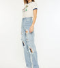 KanCan Women's High Rise 90's Baggy Jeans