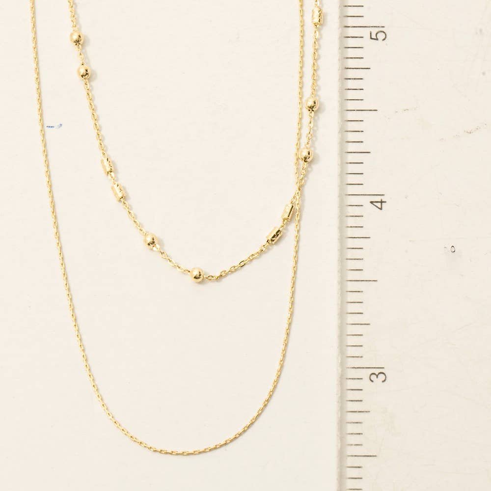 Fame Dainty Layered Classic Chain Necklace