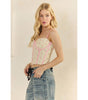 Veveret Flower Lace Corset Cami Top