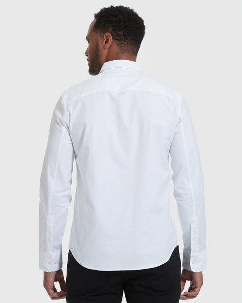 True Classic Men's Long Sleeve Button Up Shirt