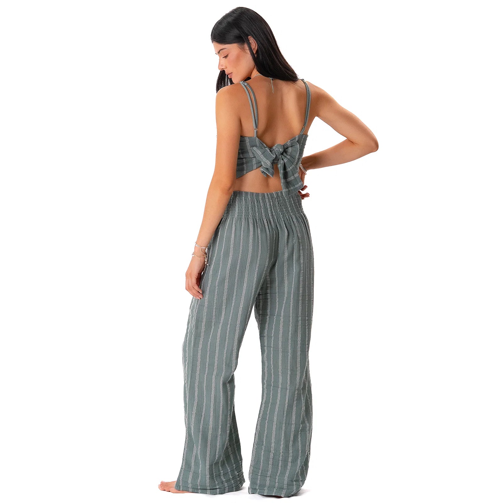 Lotus and Luna Cotton Wide Leg Pants