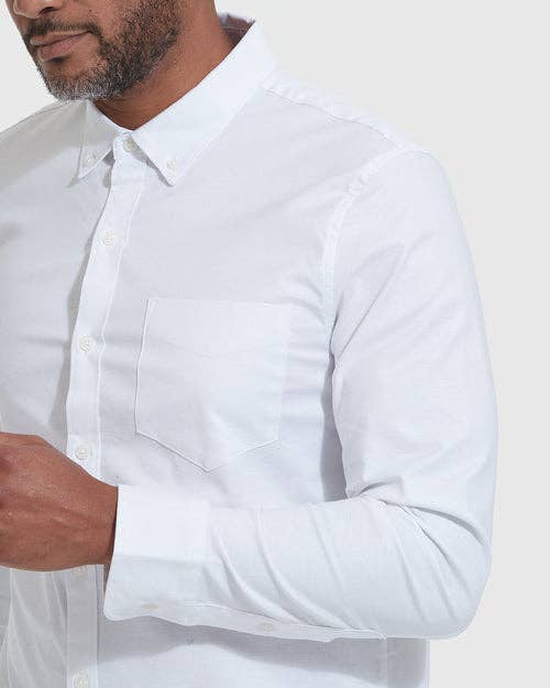 True Classic Men's Long Sleeve Button Up Shirt