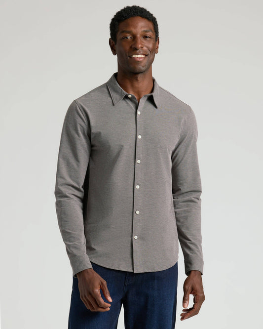 True Classic Men's Oak Classic Stretch Oxford 2.0