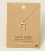 Fame Bubble Letter Pendant Necklace