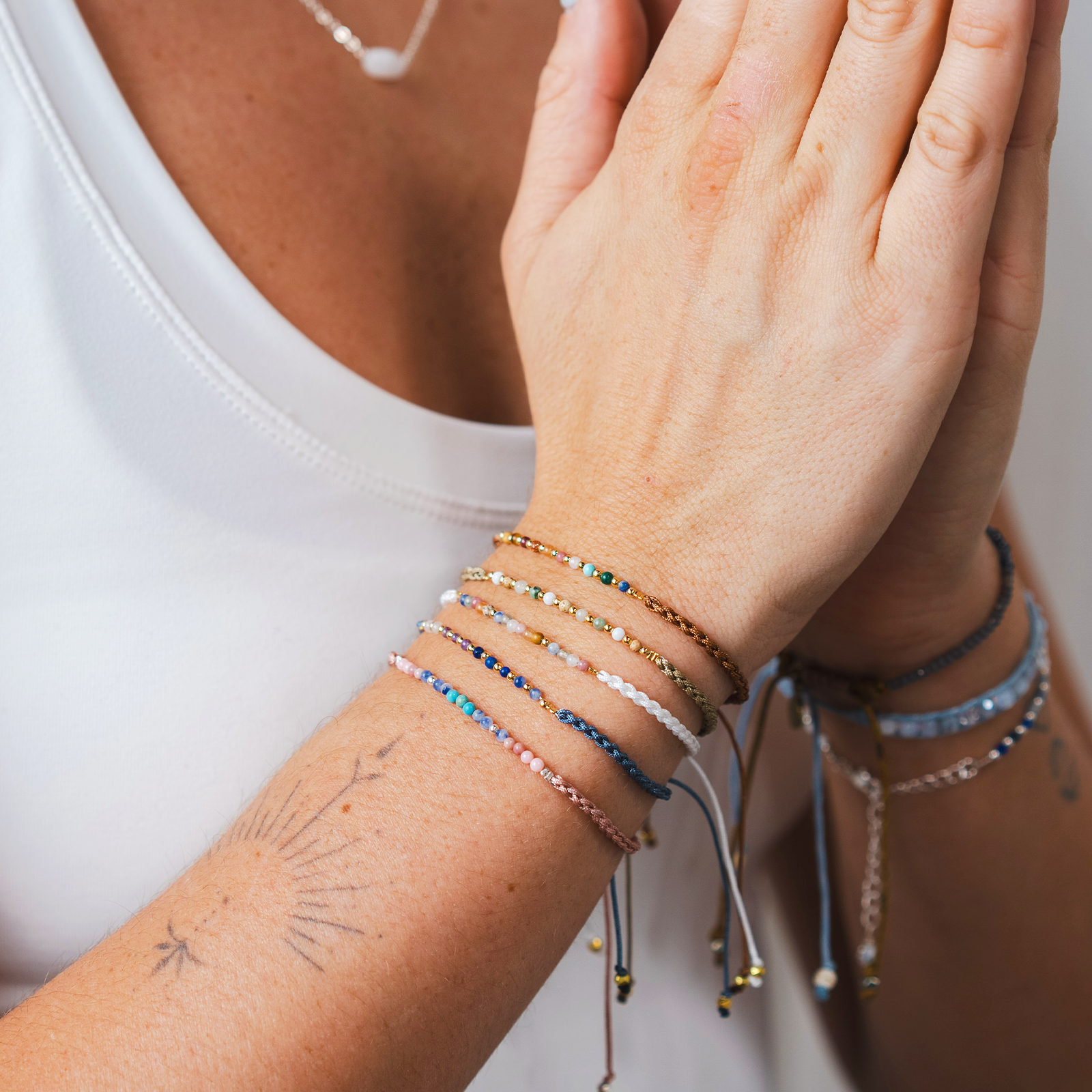 Lotus and Luna Shanti Namaste Bracelet