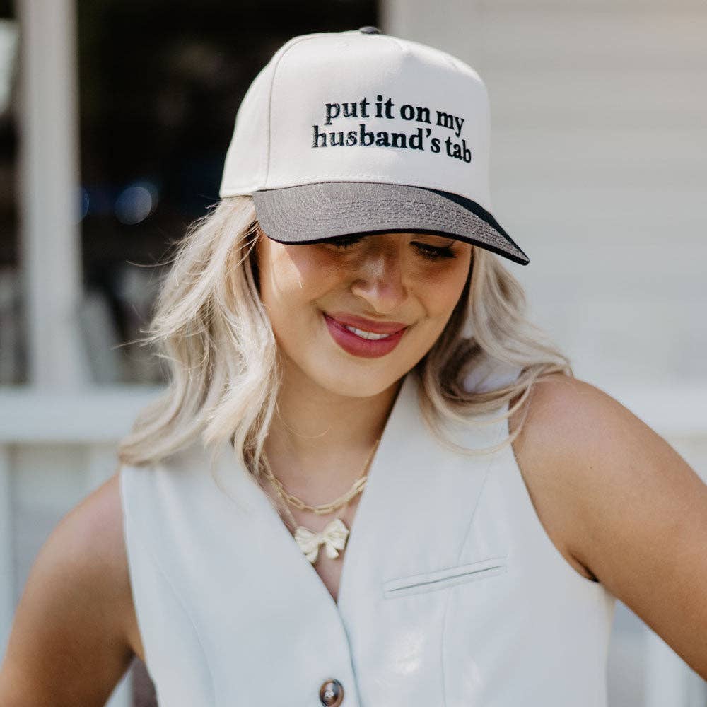 Katydid Women's Put It On My Husband's Tab Two-Toned Vintage Hat