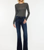 KanCan Women's Mid-Rise Flare Jeans