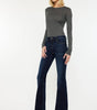 KanCan Women's Mid-Rise Flare Jeans