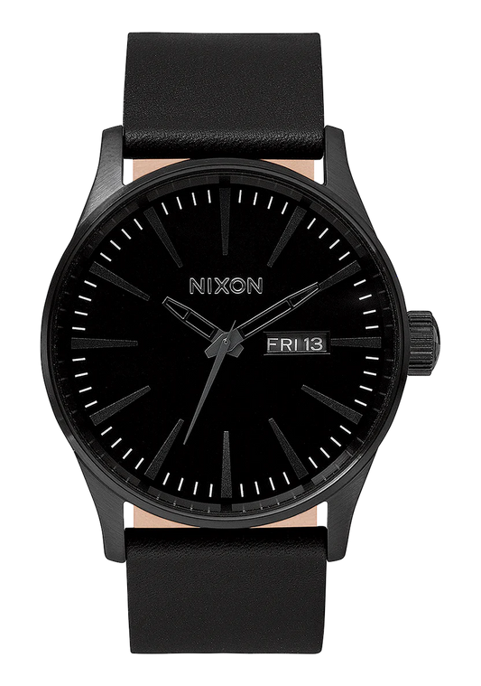 Nixon Sentry Leather Watch