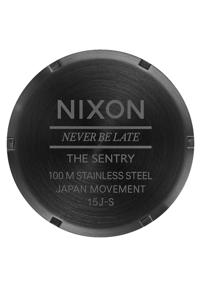 Nixon Sentry Leather Watch